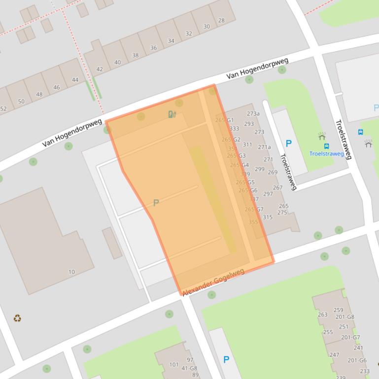 Kaart van postcodegebied 4384GS.