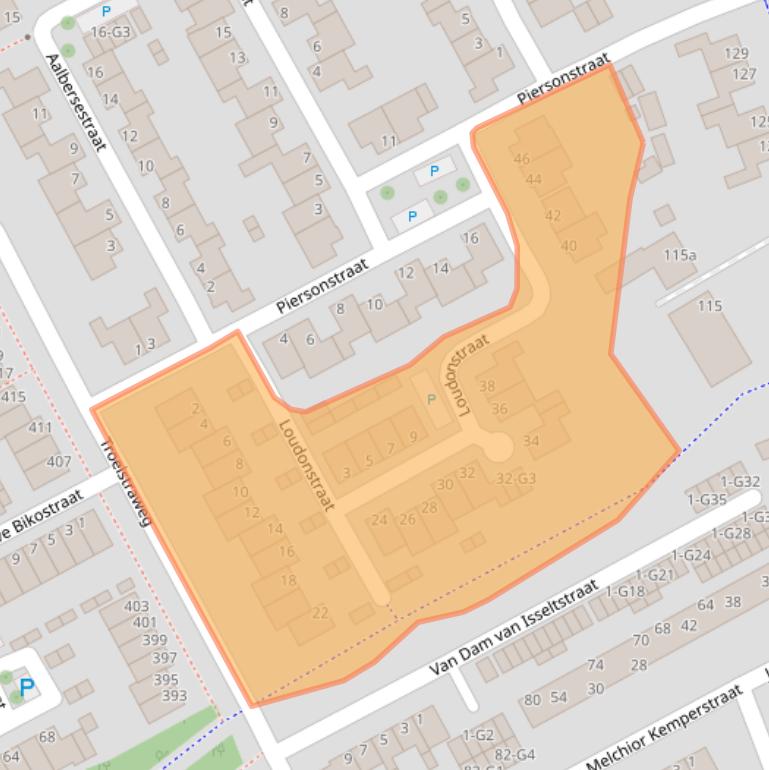 Kaart van postcodegebied 4384HJ.