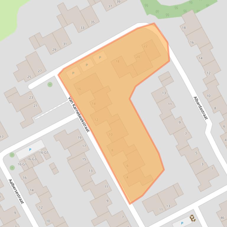 Kaart van postcodegebied 4384HN.