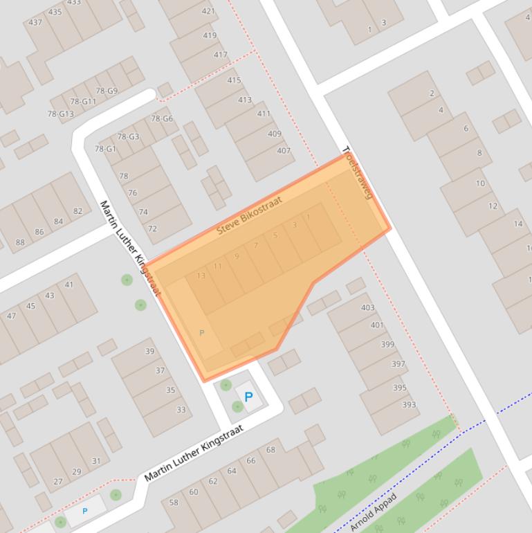 Kaart van postcodegebied 4384HS.