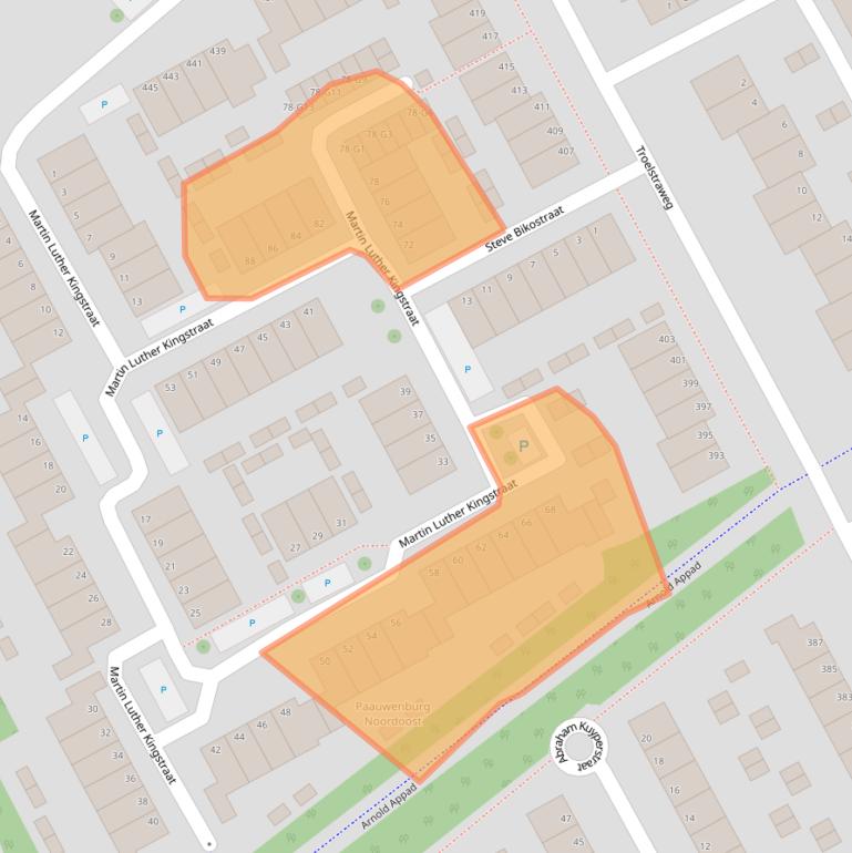 Kaart van postcodegebied 4384HV.