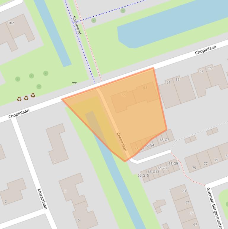 Kaart van postcodegebied 4384JJ.