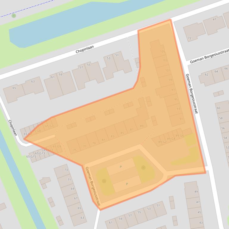 Kaart van postcodegebied 4384JN.