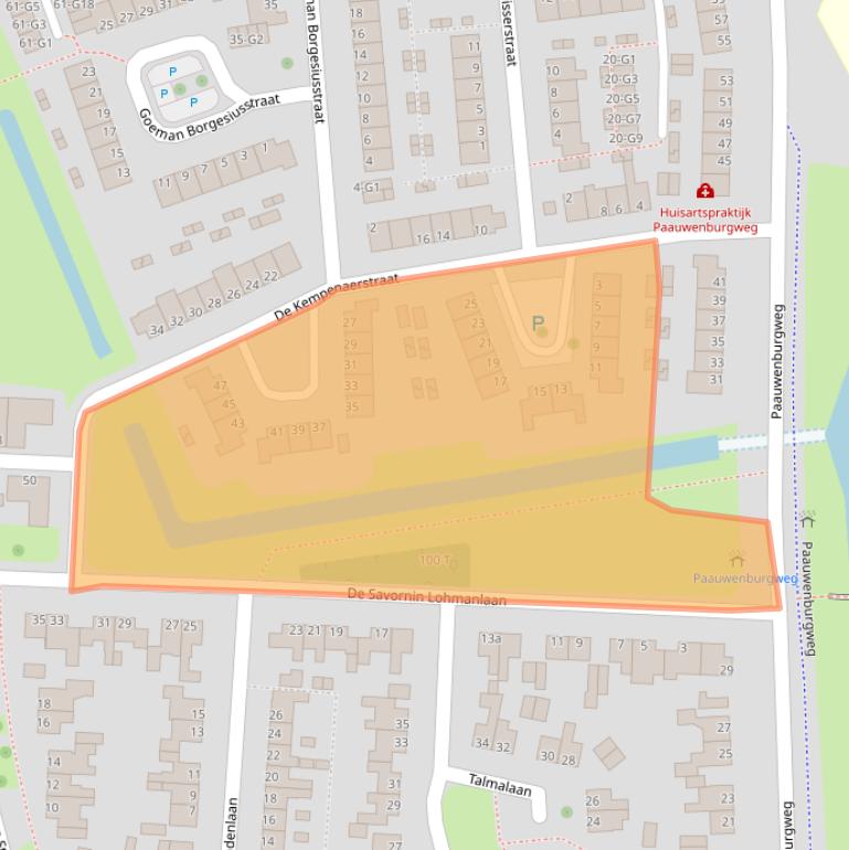 Kaart van postcodegebied 4384KA.