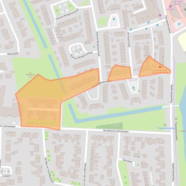 Kaart van postcodegebied 4384KB.