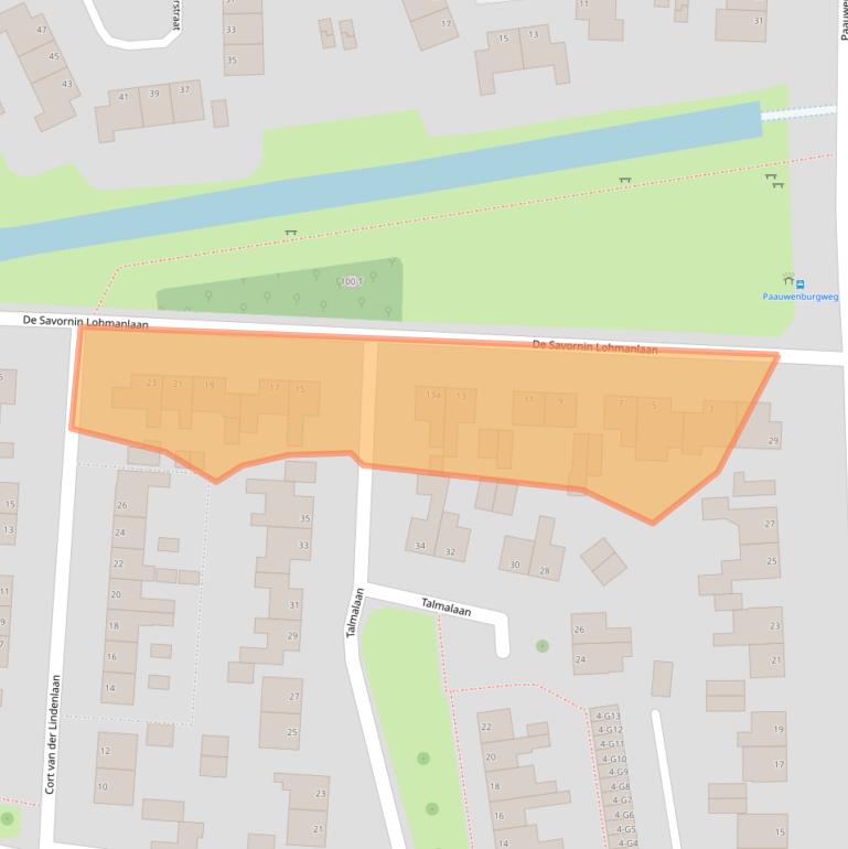 Kaart van postcodegebied 4384KC.