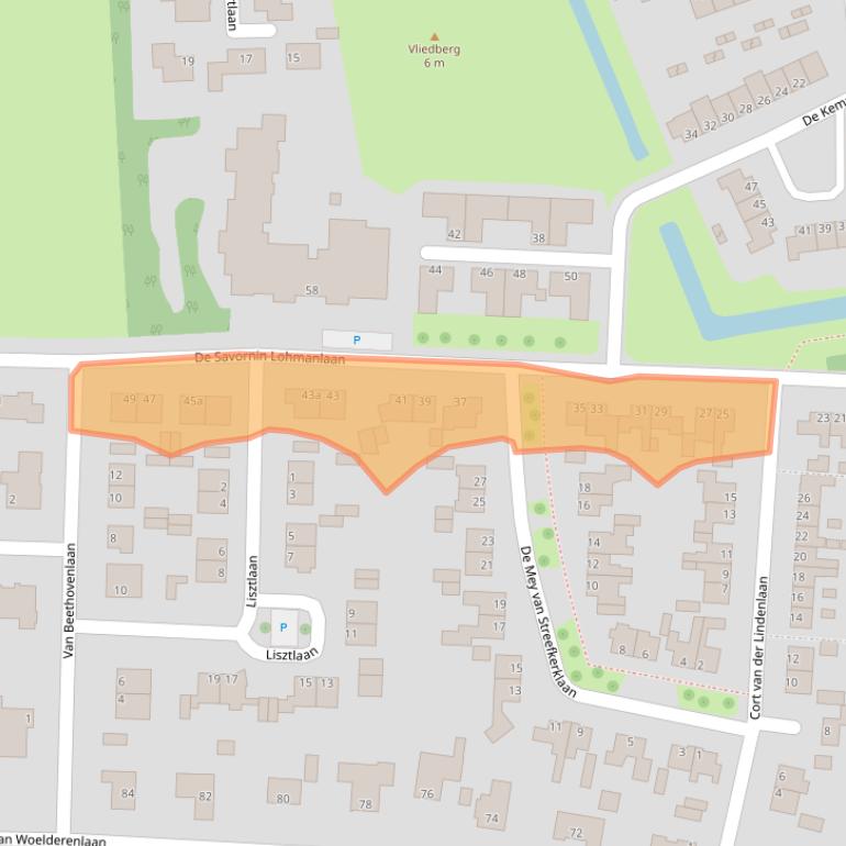 Kaart van postcodegebied 4384KD.