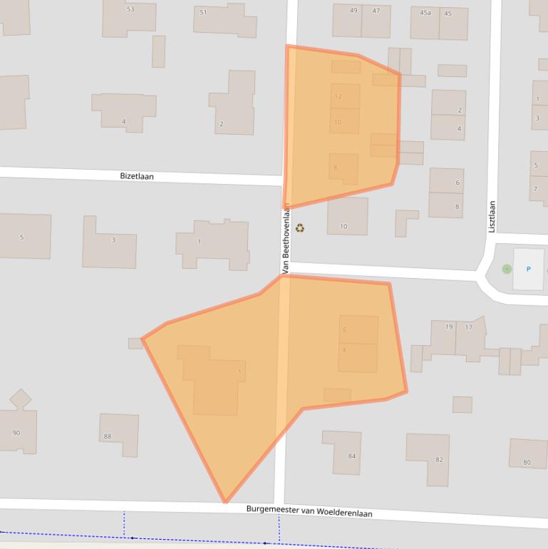 Kaart van postcodegebied 4384KN.