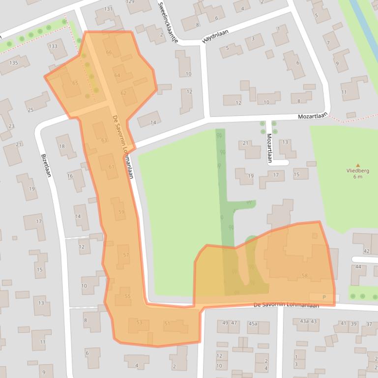 Kaart van postcodegebied 4384KS.