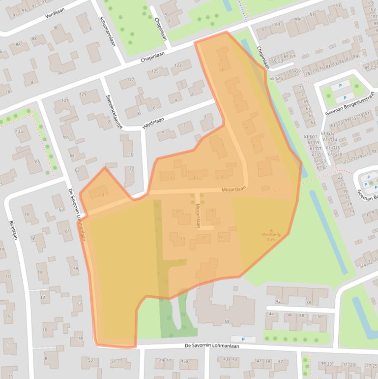 Kaart van postcodegebied 4384KT.