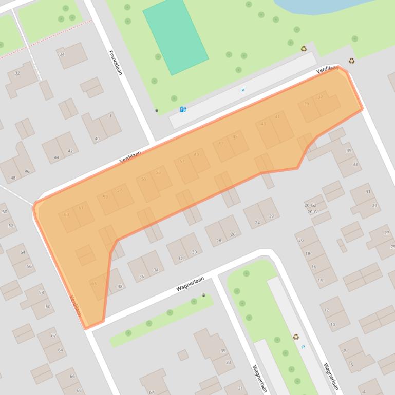 Kaart van postcodegebied 4384LC.