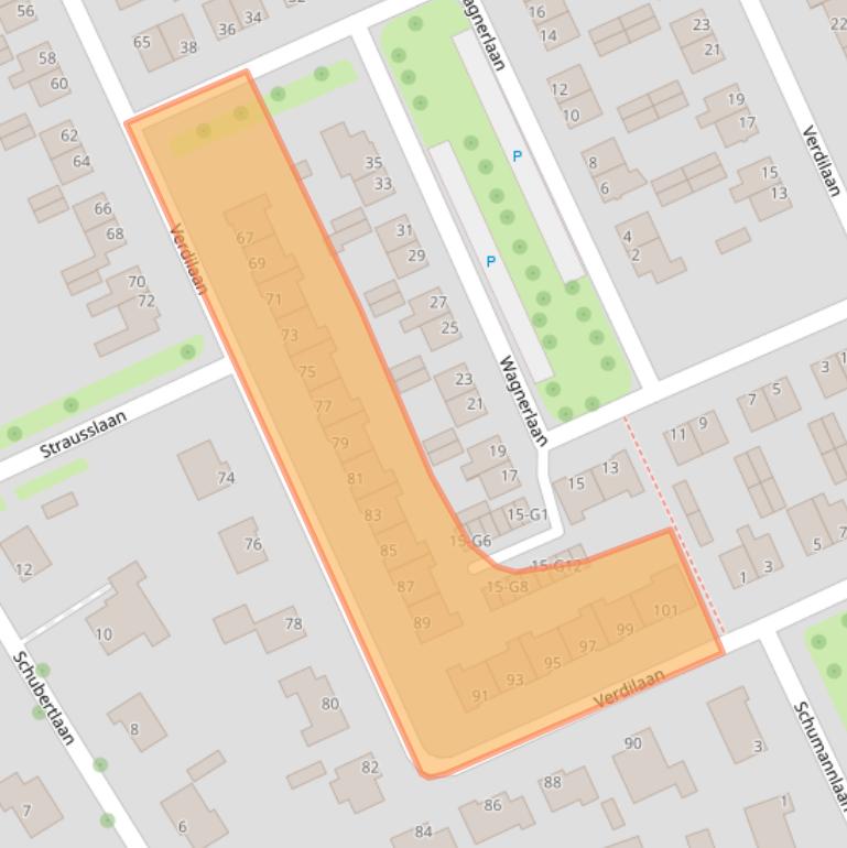 Kaart van postcodegebied 4384LD.