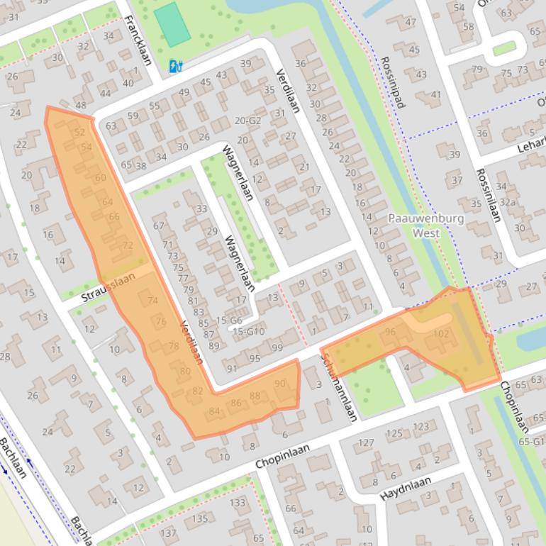 Kaart van postcodegebied 4384LG.