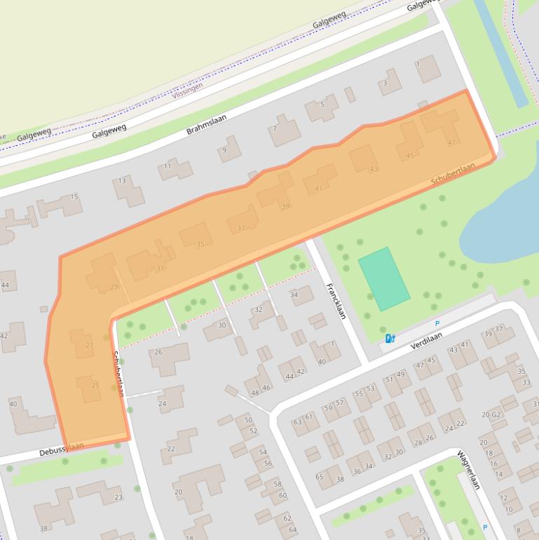 Kaart van postcodegebied 4384LM.