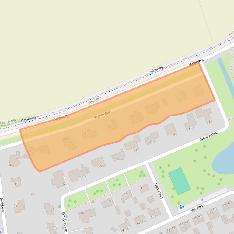 Kaart van postcodegebied 4384LP.