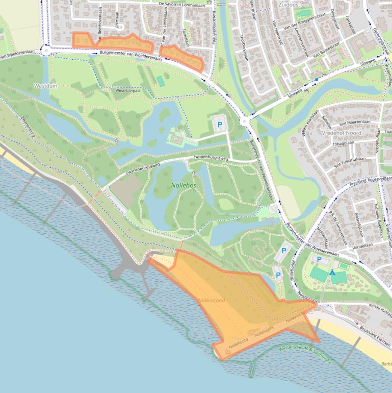 Kaart van postcodegebied 4384LT.