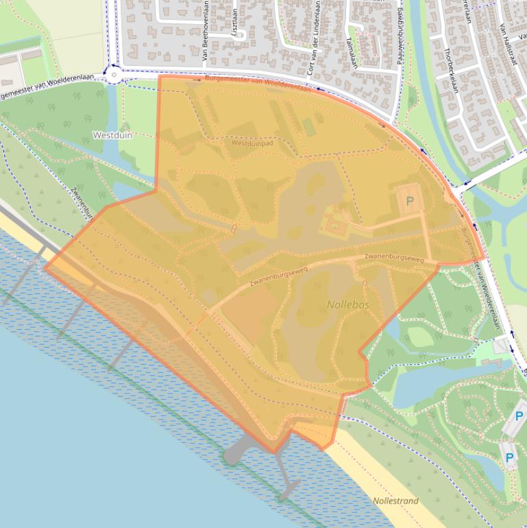 Kaart van postcodegebied 4384LW.