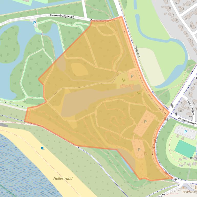 Kaart van postcodegebied 4384LZ.