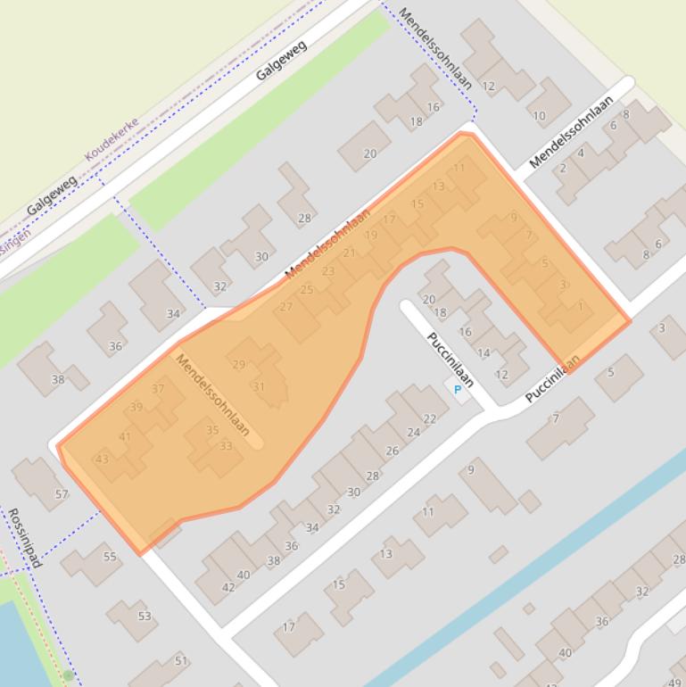 Kaart van postcodegebied 4384MP.