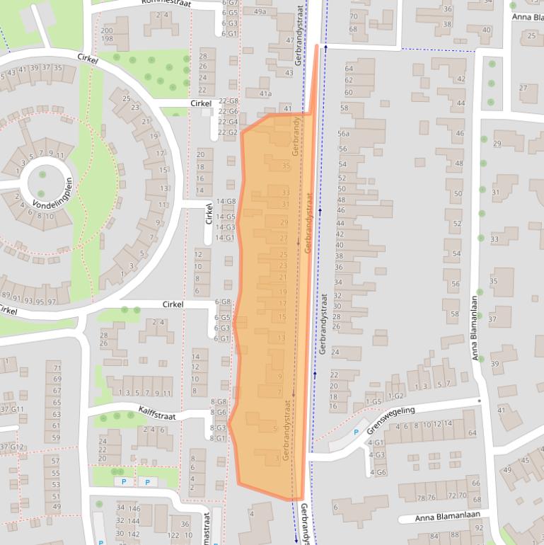 Kaart van postcodegebied 4384NB.