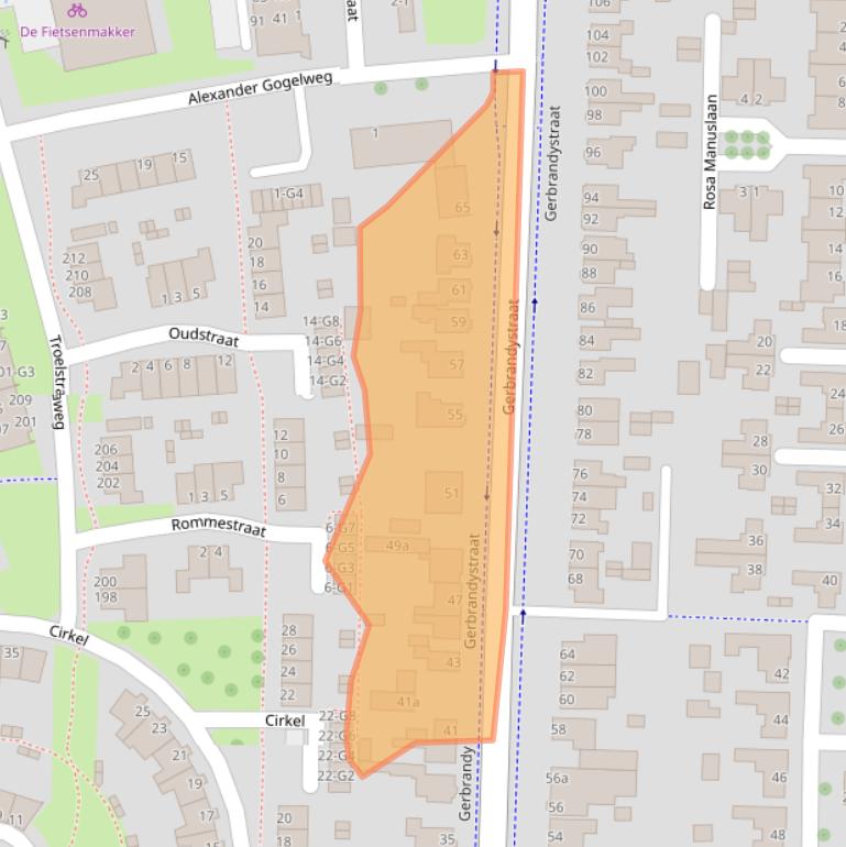 Kaart van postcodegebied 4384NC.