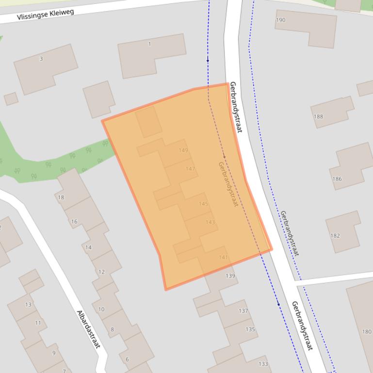 Kaart van postcodegebied 4384NG.