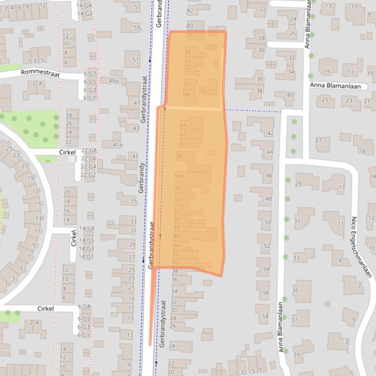 Kaart van postcodegebied 4384NJ.