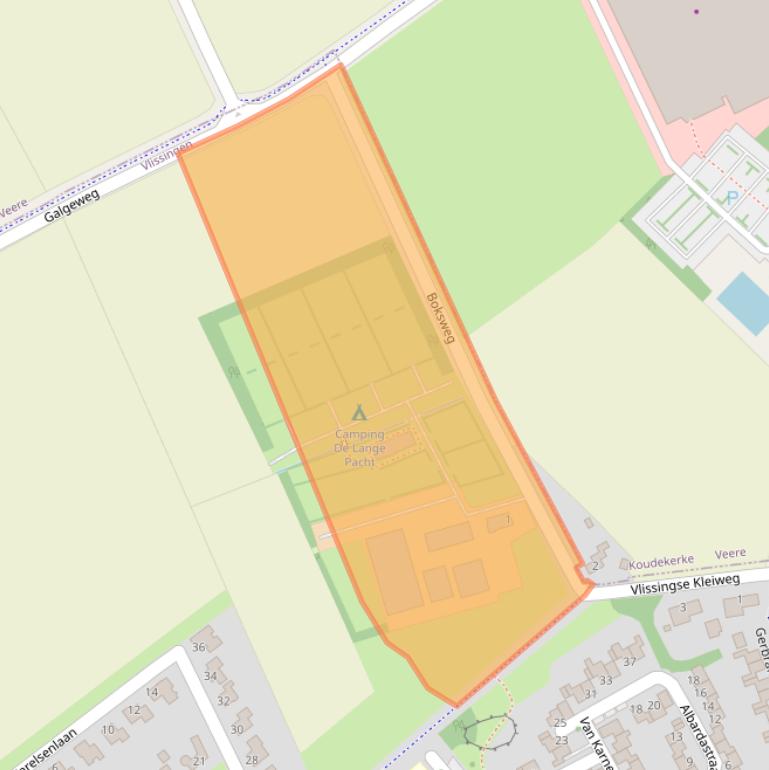 Kaart van postcodegebied 4384NP.