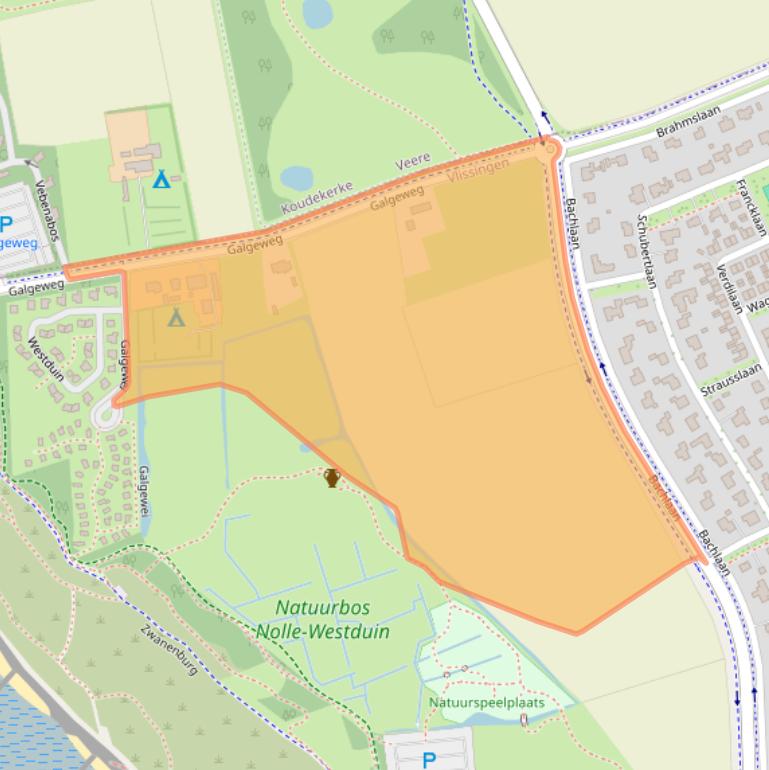 Kaart van postcodegebied 4384RA.