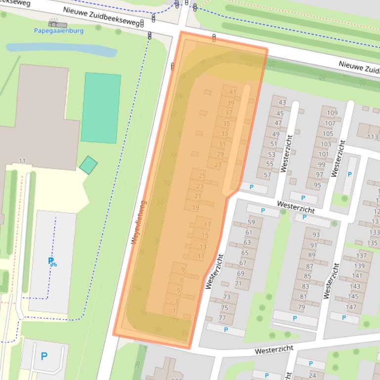 Kaart van postcodegebied 4385AA.