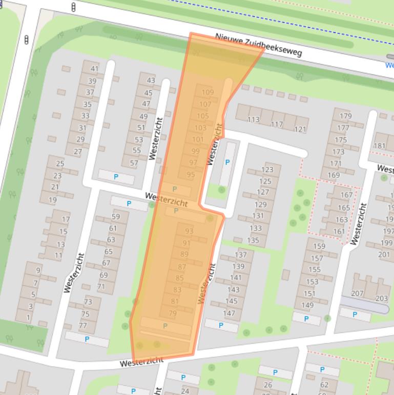 Kaart van postcodegebied 4385AC.