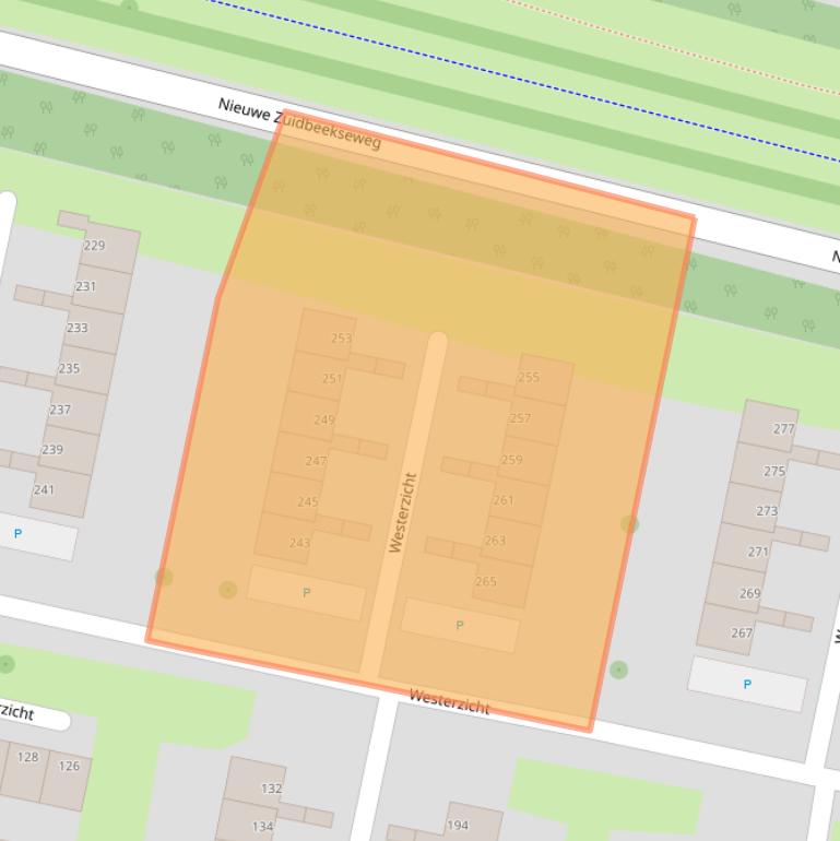 Kaart van postcodegebied 4385AJ.