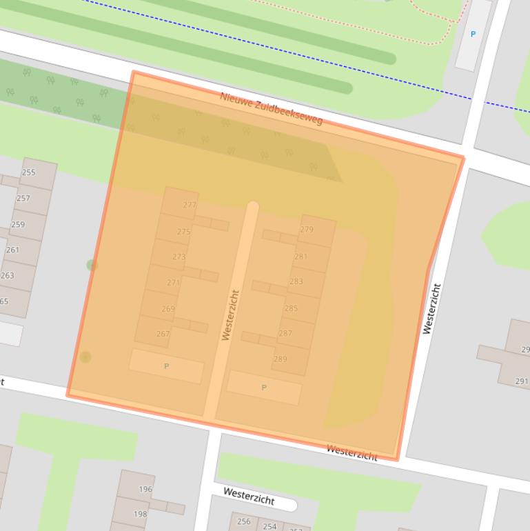 Kaart van postcodegebied 4385AK.