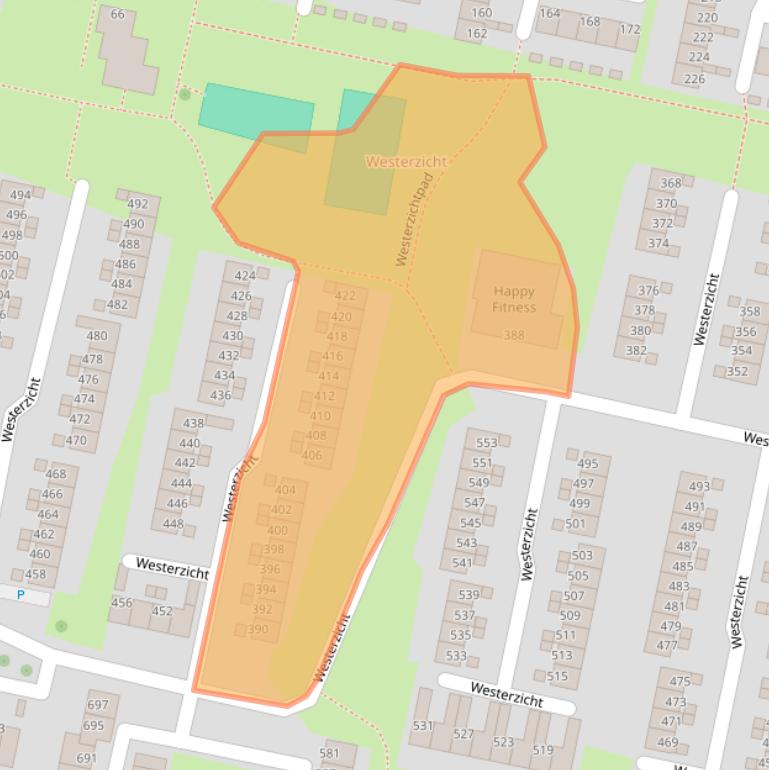 Kaart van postcodegebied 4385BN.