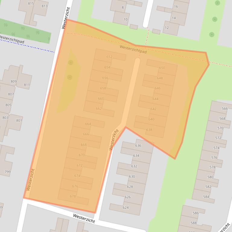 Kaart van postcodegebied 4385BX.