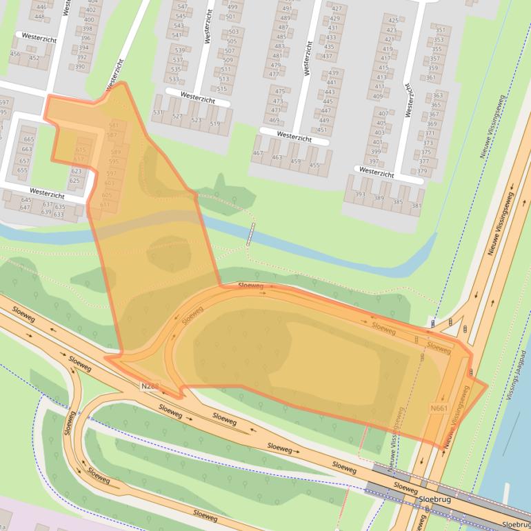 Kaart van postcodegebied 4385CA.