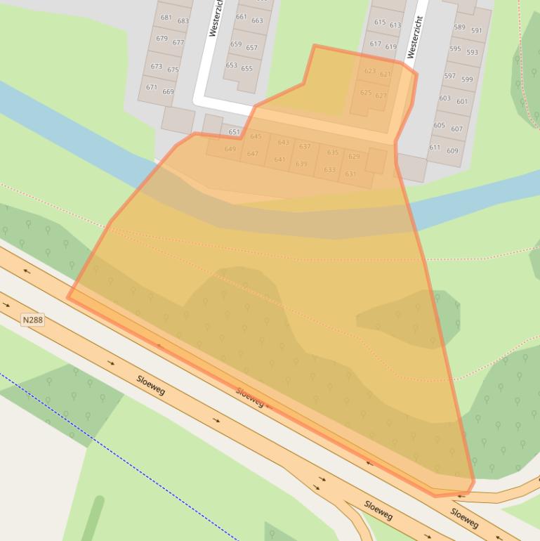 Kaart van postcodegebied 4385CB.