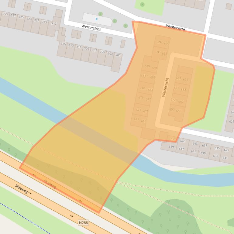 Kaart van postcodegebied 4385CC.