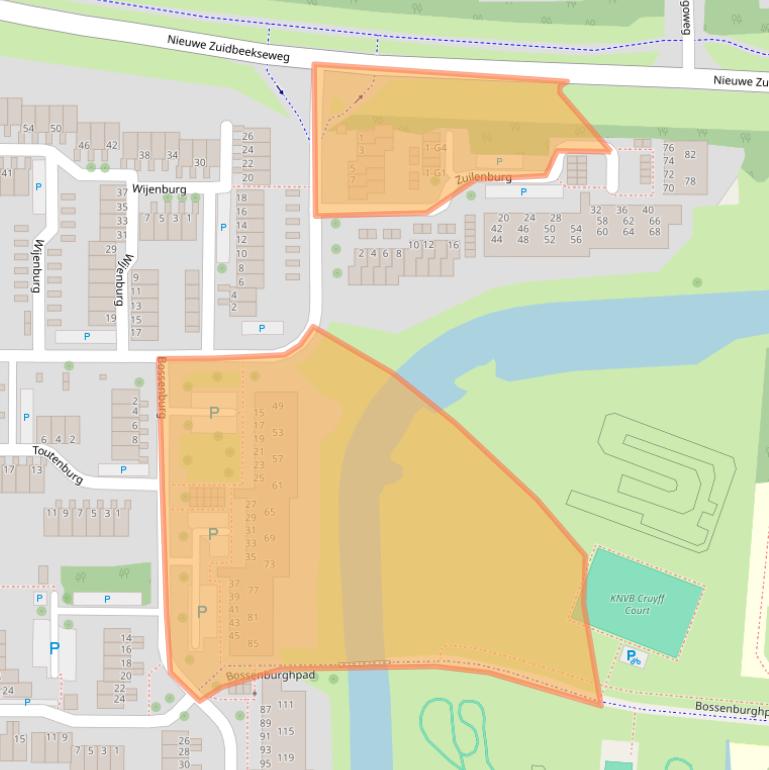 Kaart van postcodegebied 4385EB.