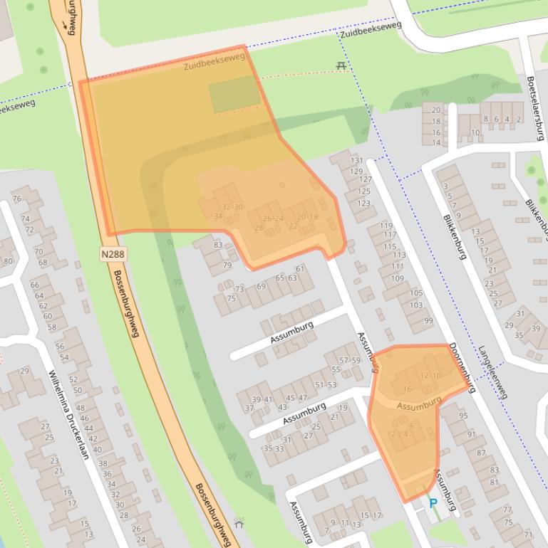 Kaart van postcodegebied 4385EE.