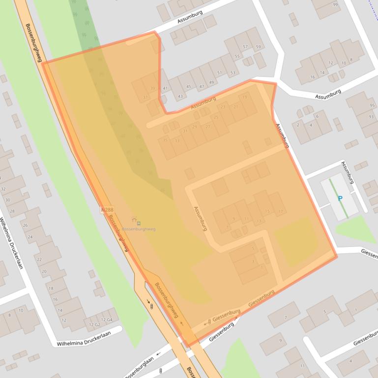 Kaart van postcodegebied 4385EG.