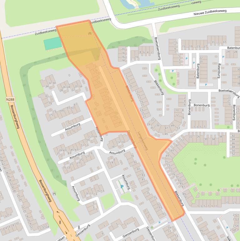 Kaart van postcodegebied 4385EL.