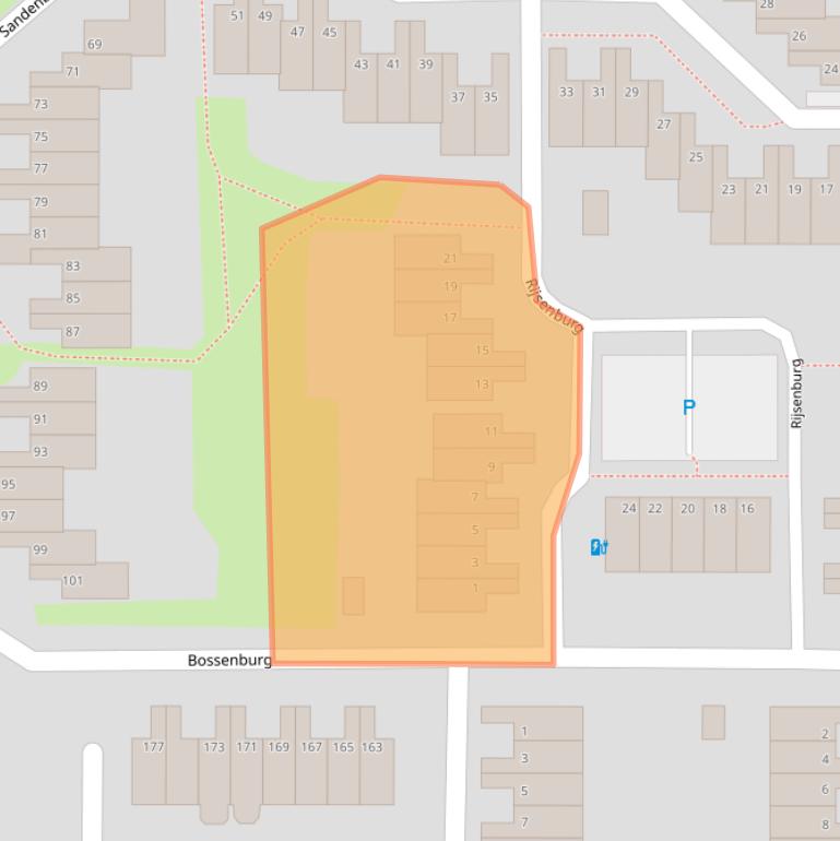 Kaart van postcodegebied 4385EZ.