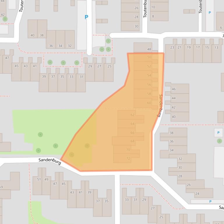 Kaart van postcodegebied 4385GB.