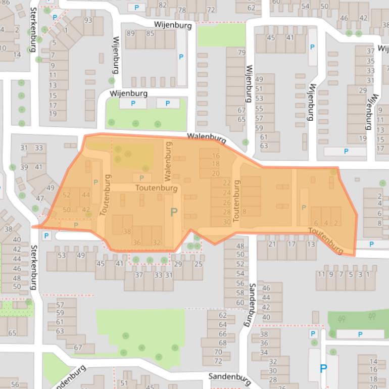Kaart van postcodegebied 4385GK.