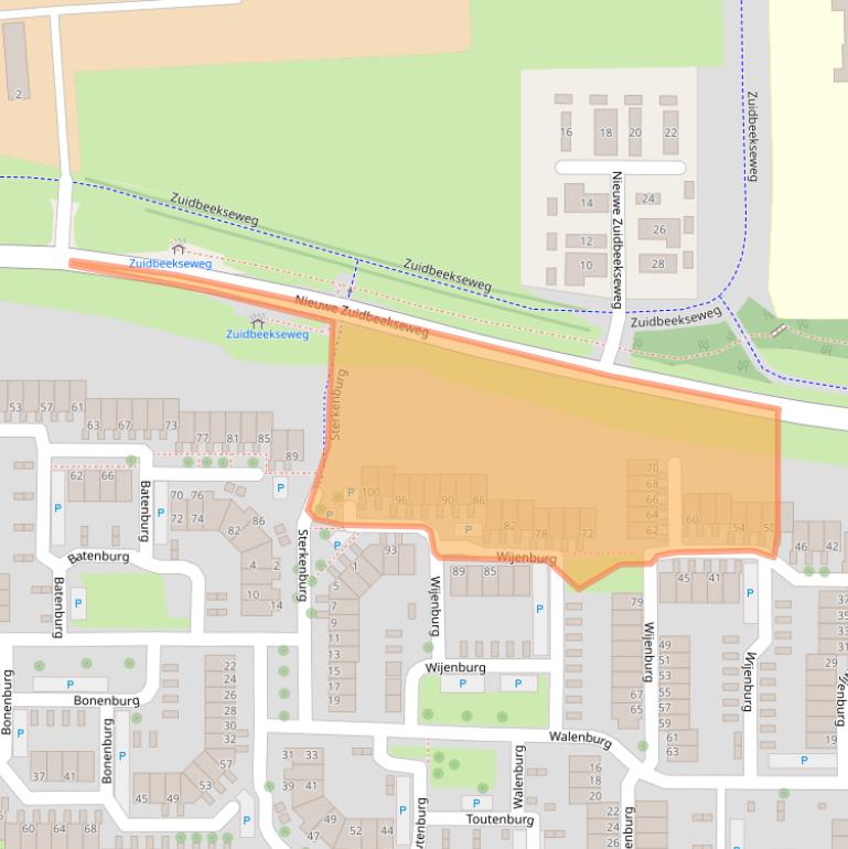 Kaart van postcodegebied 4385GR.