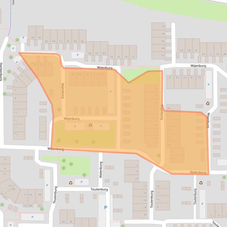 Kaart van postcodegebied 4385GT.