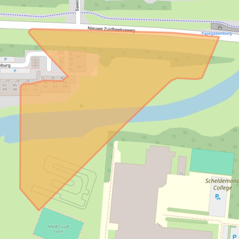Kaart van postcodegebied 4385GW.