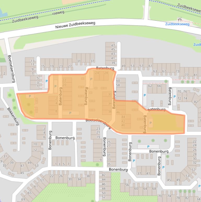 Kaart van postcodegebied 4385HC.