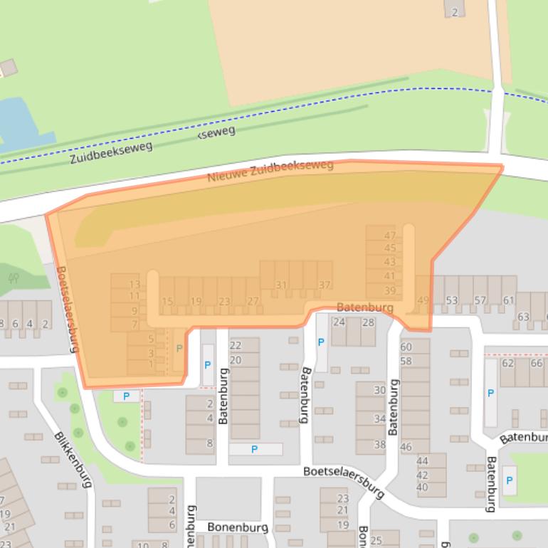 Kaart van postcodegebied 4385HE.